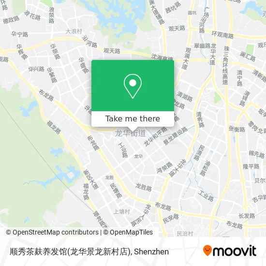 顺秀茶麸养发馆(龙华景龙新村店) map