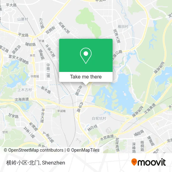 横岭小区-北门 map