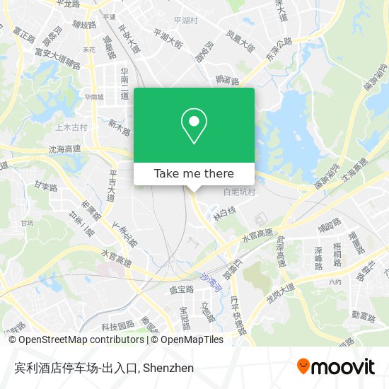 宾利酒店停车场-出入口 map