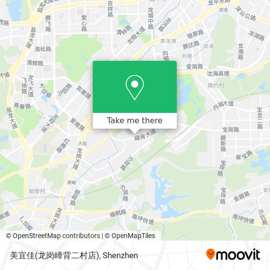 美宜佳(龙岗嶂背二村店) map