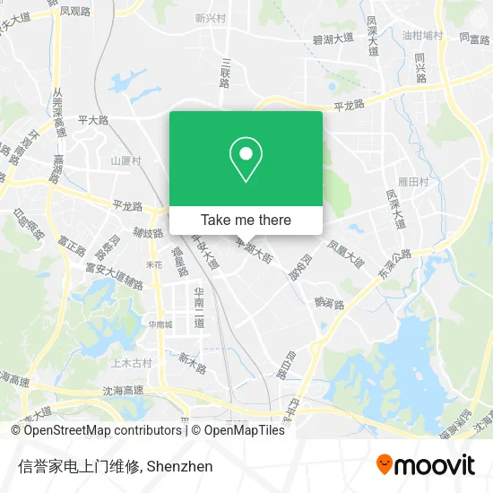 信誉家电上门维修 map