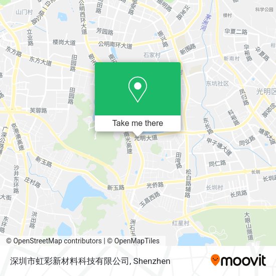 深圳市虹彩新材料科技有限公司 map