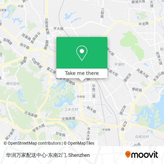华润万家配送中心-东南2门 map