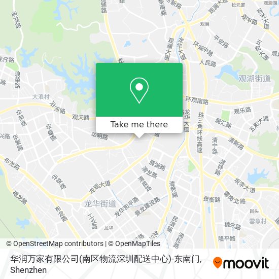 华润万家有限公司(南区物流深圳配送中心)-东南门 map
