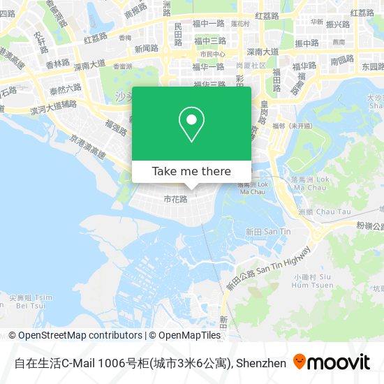 自在生活C-Mail 1006号柜(城市3米6公寓) map