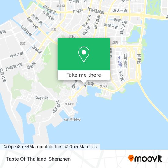 Taste Of Thailand map