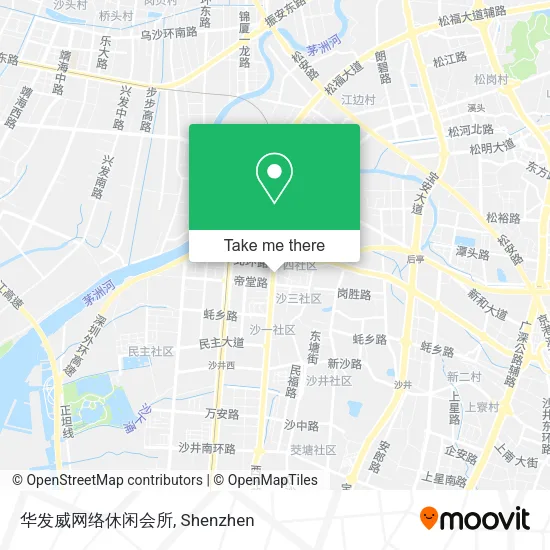 华发威网络休闲会所 map
