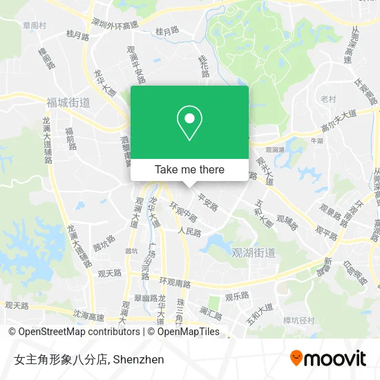 女主角形象八分店 map