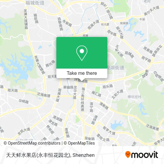 天天鲜水果店(永丰恒花园北) map