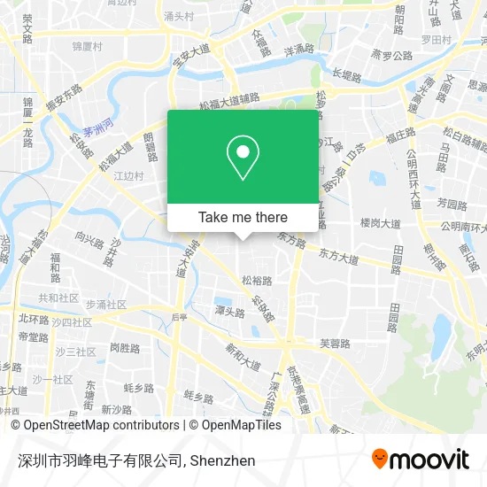 深圳市羽峰电子有限公司 map