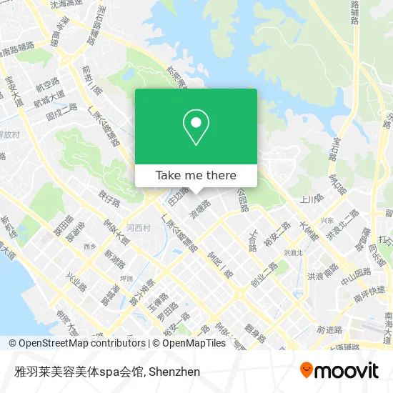 雅羽莱美容美体spa会馆 map
