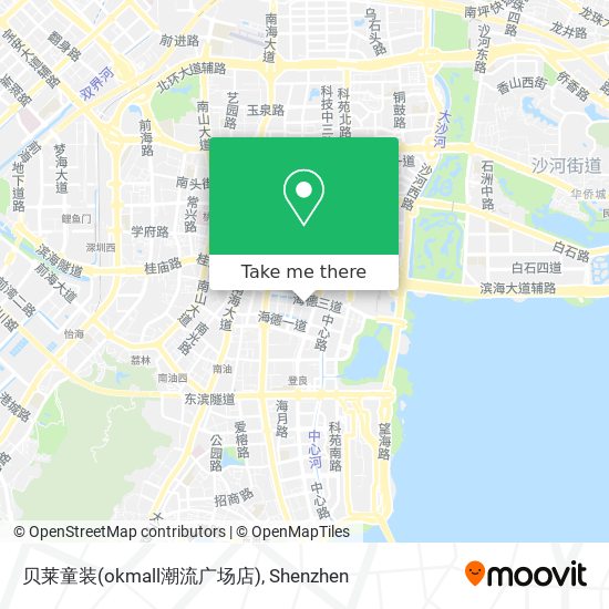 贝莱童装(okmall潮流广场店) map