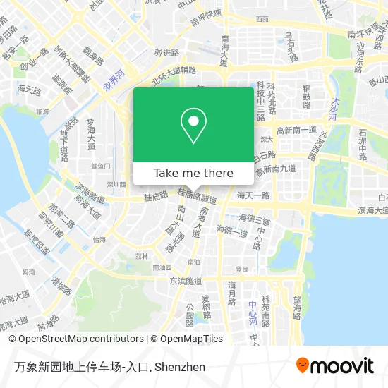 万象新园地上停车场-入口 map
