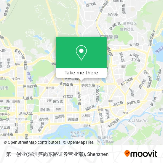 第一创业(深圳笋岗东路证券营业部) map