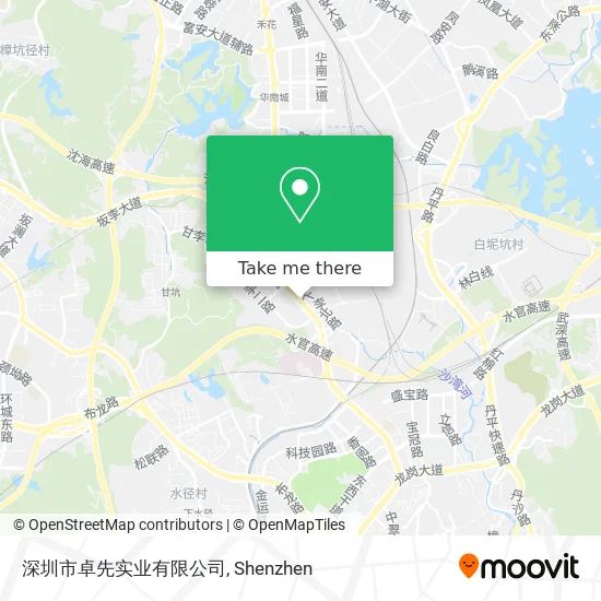 深圳市卓先实业有限公司 map