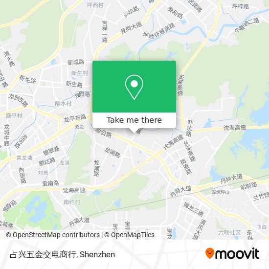 占兴五金交电商行 map