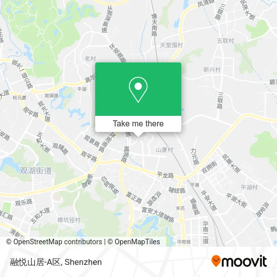 融悦山居-A区 map