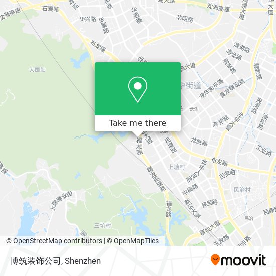 博筑装饰公司 map