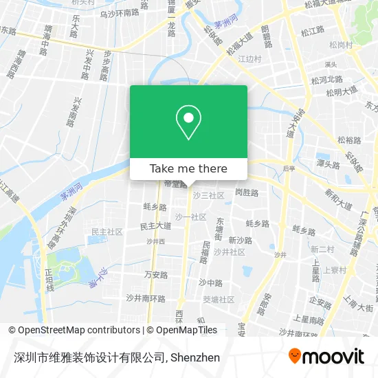 深圳市维雅装饰设计有限公司 map