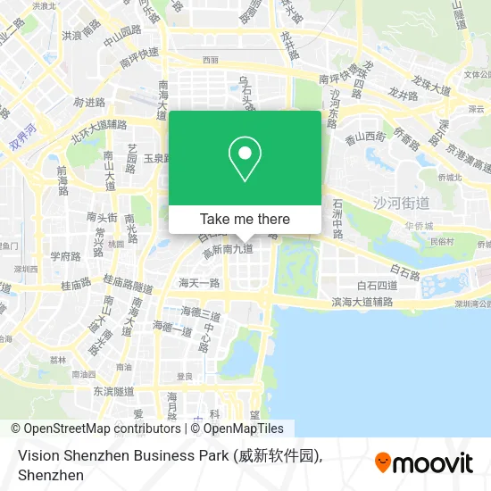 Vision Shenzhen Business Park (威新软件园) map