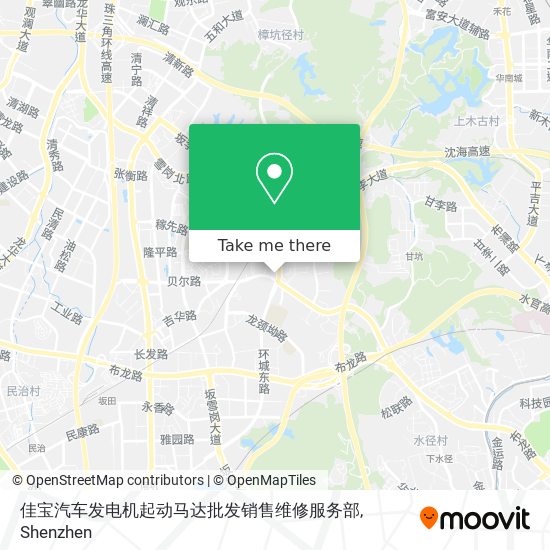 佳宝汽车发电机起动马达批发销售维修服务部 map