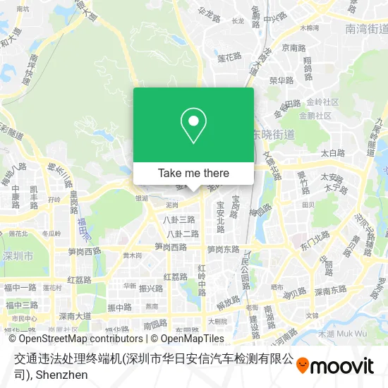 交通违法处理终端机(深圳市华日安信汽车检测有限公司) map