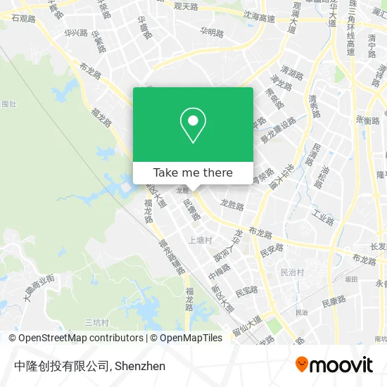 中隆创投有限公司 map