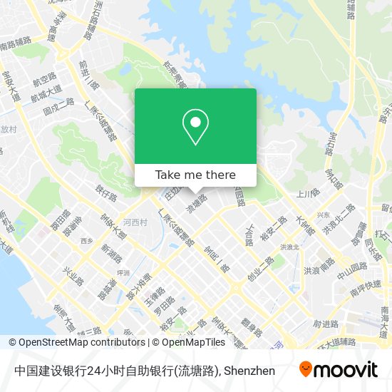 中国建设银行24小时自助银行(流塘路) map