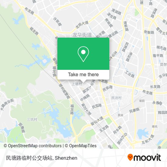 民塘路临时公交场站 map