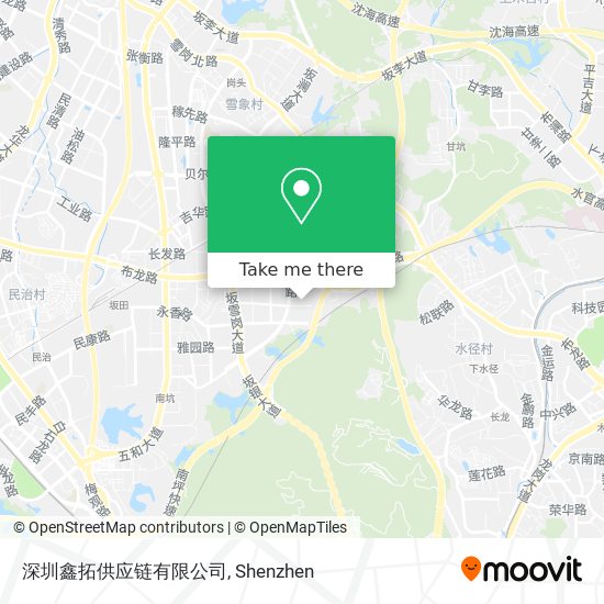 深圳鑫拓供应链有限公司 map
