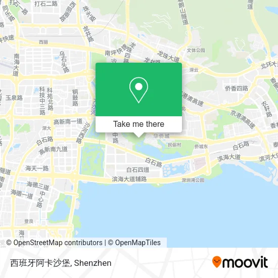 西班牙阿卡沙堡 map