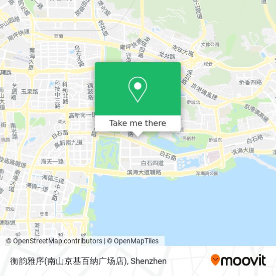 衡韵雅序(南山京基百纳广场店) map