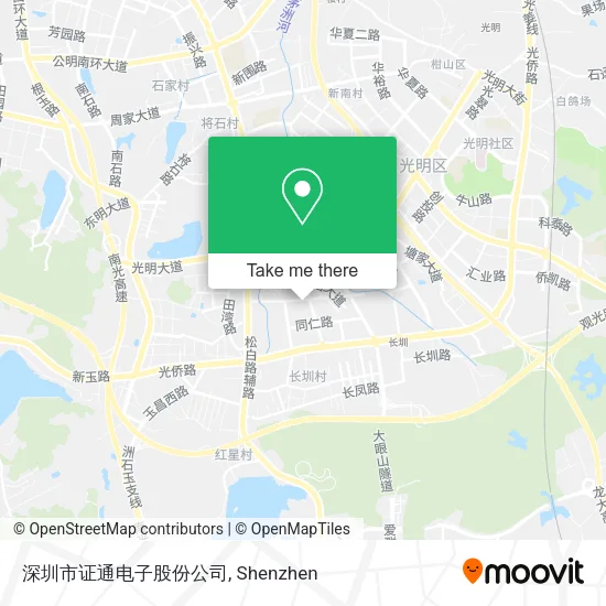 深圳市证通电子股份公司 map