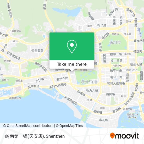 岭南第一锅(天安店) map