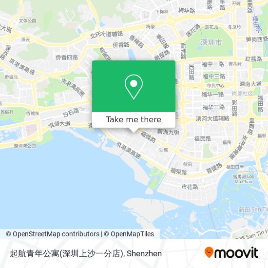 起航青年公寓(深圳上沙一分店) map