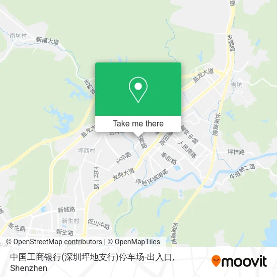 中国工商银行(深圳坪地支行)停车场-出入口 map