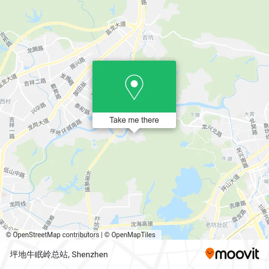 坪地牛眠岭总站 map