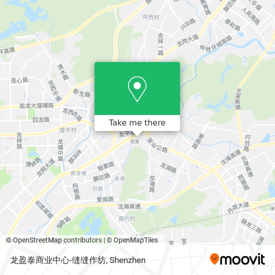 龙盈泰商业中心-缝缝作纺 map