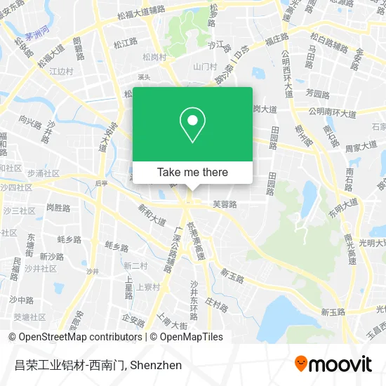 昌荣工业铝材-西南门 map