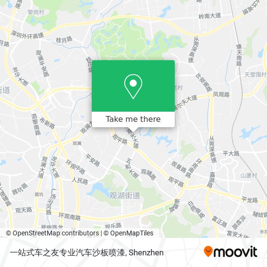 一站式车之友专业汽车沙板喷漆 map