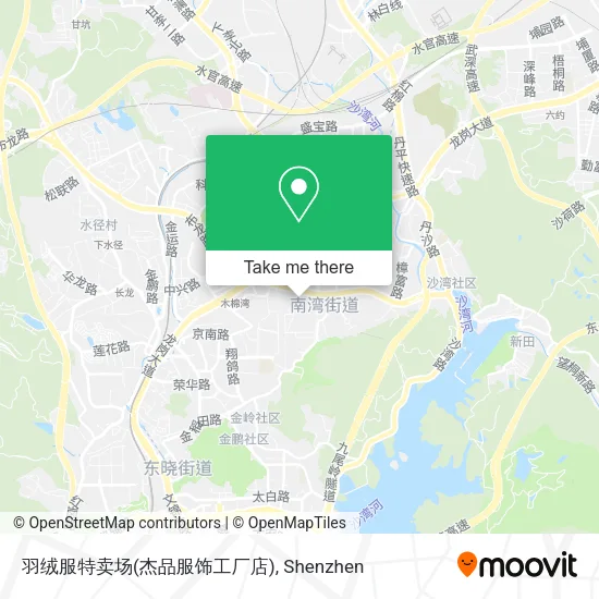 羽绒服特卖场(杰品服饰工厂店) map