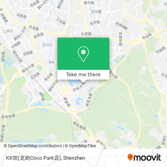 KK馆(龙岗Coco Park店) map