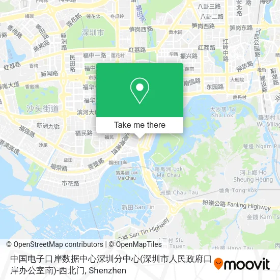 中国电子口岸数据中心深圳分中心(深圳市人民政府口岸办公室南)-西北门 map