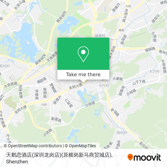 天鹅恋酒店(深圳龙岗店)(原横岗新马商贸城店) map