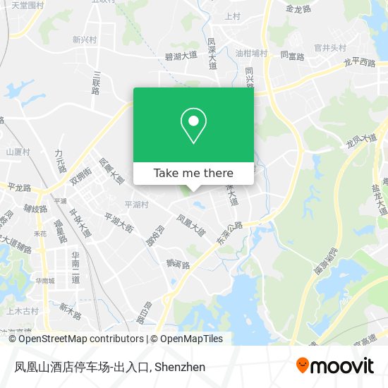 凤凰山酒店停车场-出入口 map