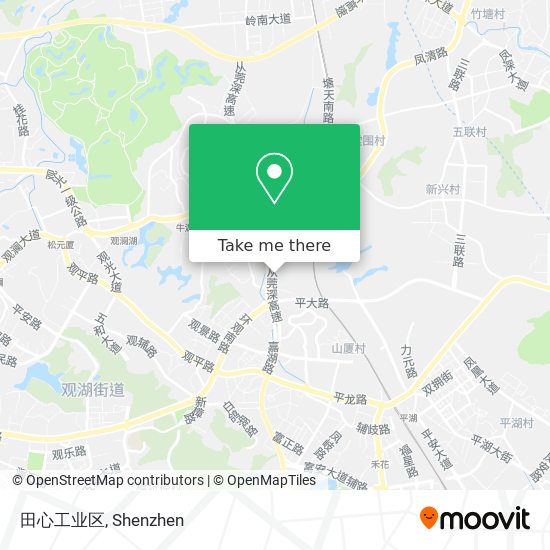 田心工业区 map