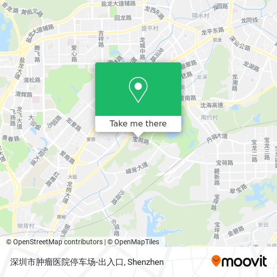 深圳市肿瘤医院停车场-出入口 map