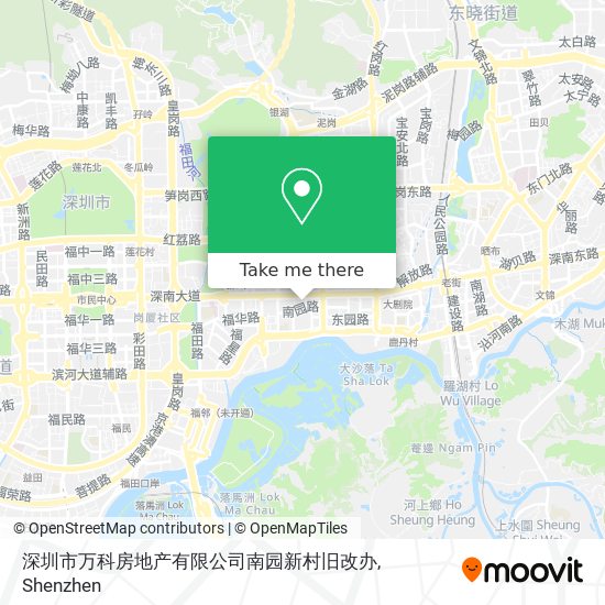 深圳市万科房地产有限公司南园新村旧改办 map