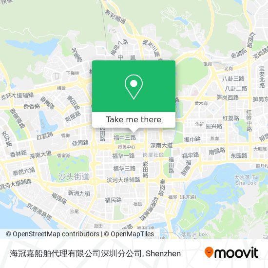 海冠嘉船舶代理有限公司深圳分公司 map