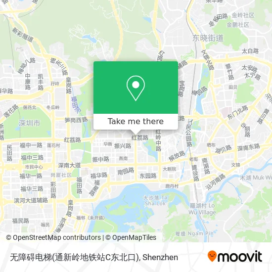 无障碍电梯(通新岭地铁站C东北口) map